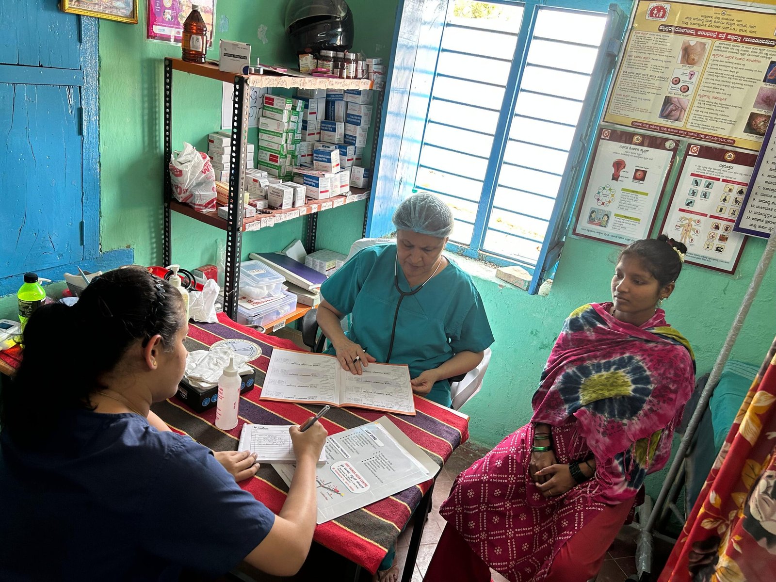 Doctor reviewing patient case history