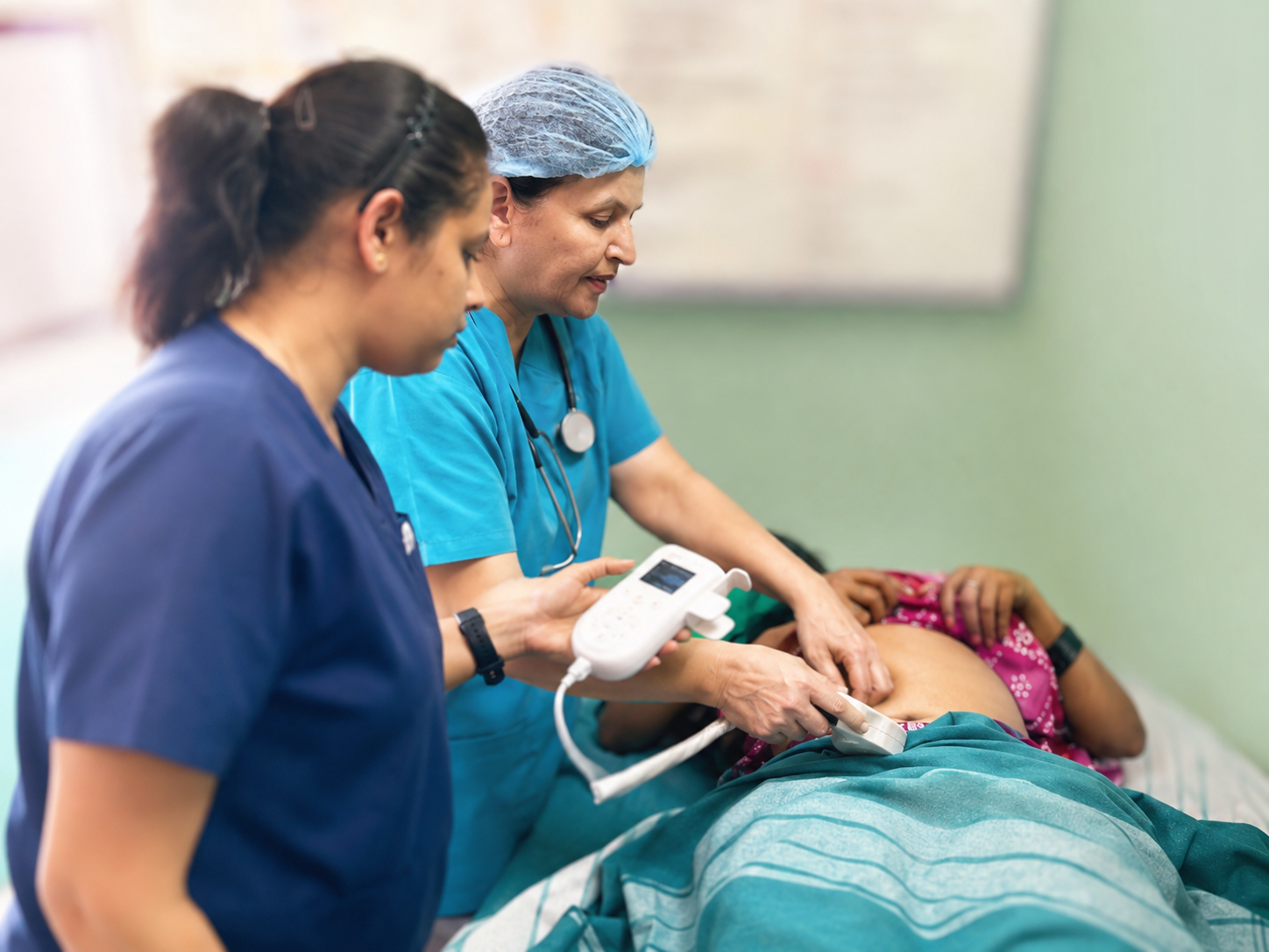 Fetal heart rate examination